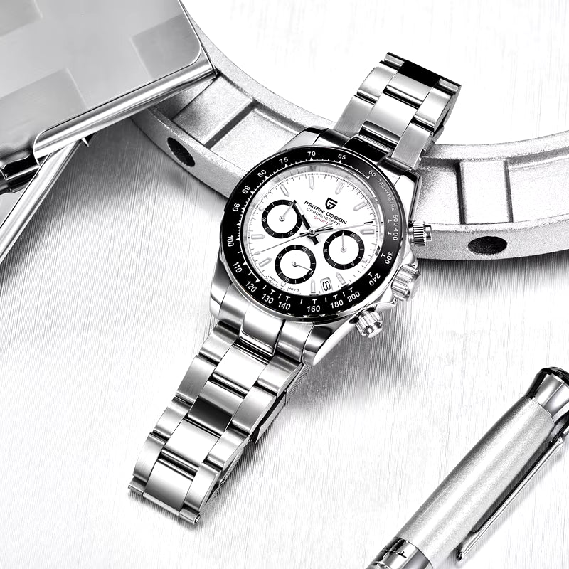 2025 New Men'S Watches Quartz Business Watch Mens Watches Top Brand Luxury Watch Men Chronograph VK63 Reloj Hombre